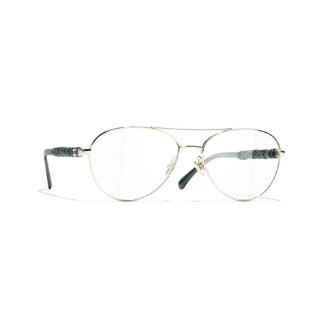 Pilotenbrille mit Blaulichtfilter Metall & Kalbsleder Helles Gold